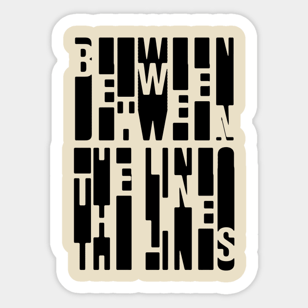 Funny Quote Between Lines Sticker by DesignersMerch